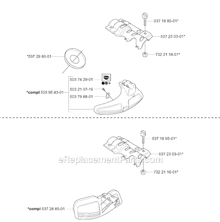 Accessories 3 Diagram and Parts List for 345FXT 2004-08 Husqvarna Brush Cutter