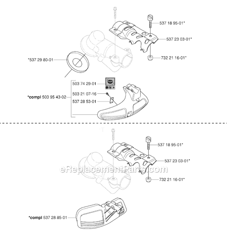 Accessories 1 Diagram and Parts List for 345FX 2006-10 Husqvarna Brush Cutter