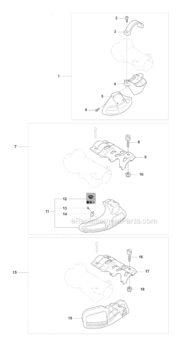 Accessories 2 Diagram and Parts List for 345RX 2008-05 Husqvarna Brush Cutter