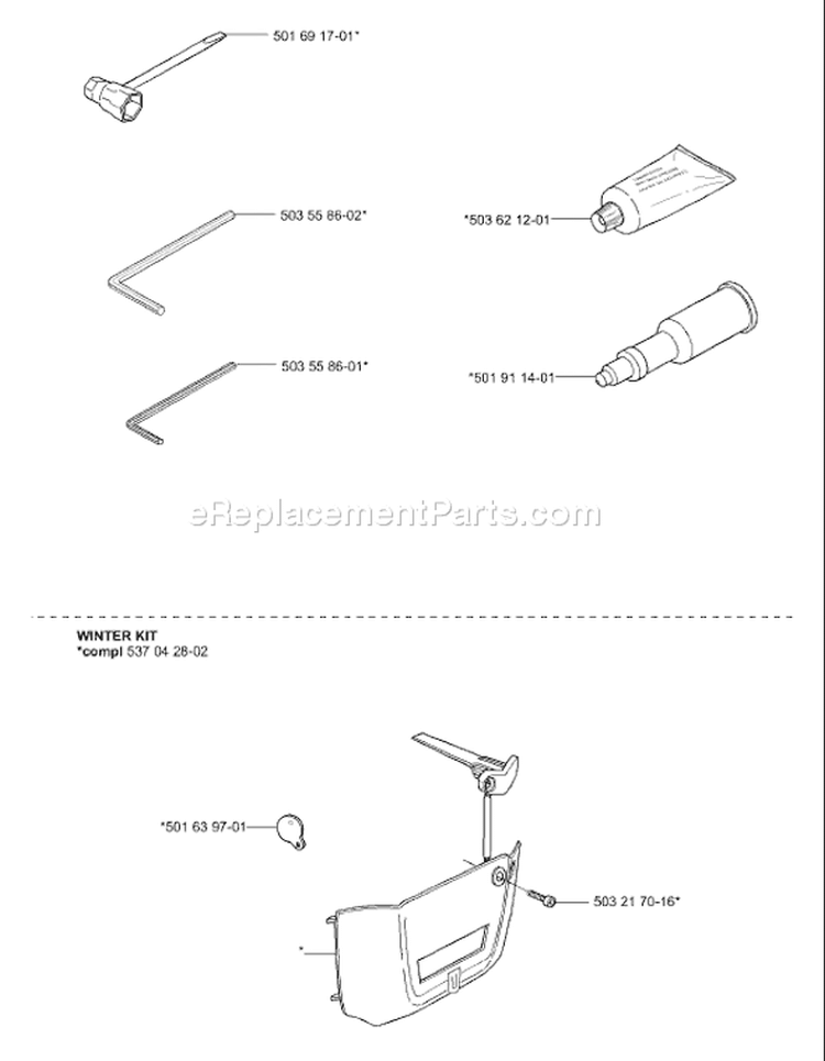Page N Diagram and Parts List for 346XP 346 XP 2003-06 Husqvarna Chainsaw