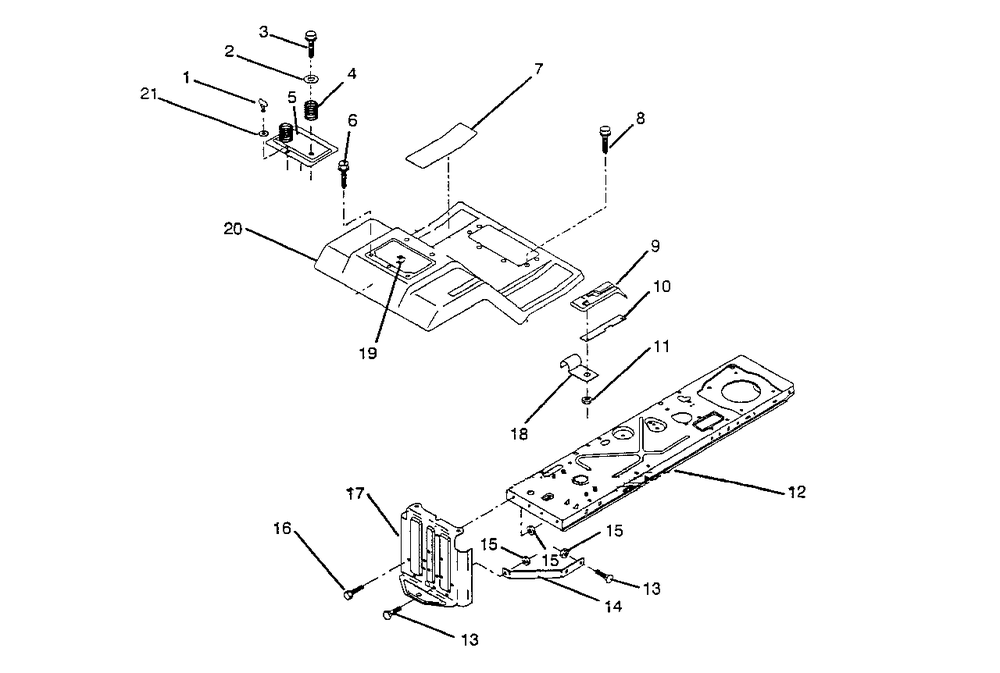 Fender / Chassis Diagram and Parts List for LT92012 (954000251-A)(1993-01) Husqvarna Lawn Tractor