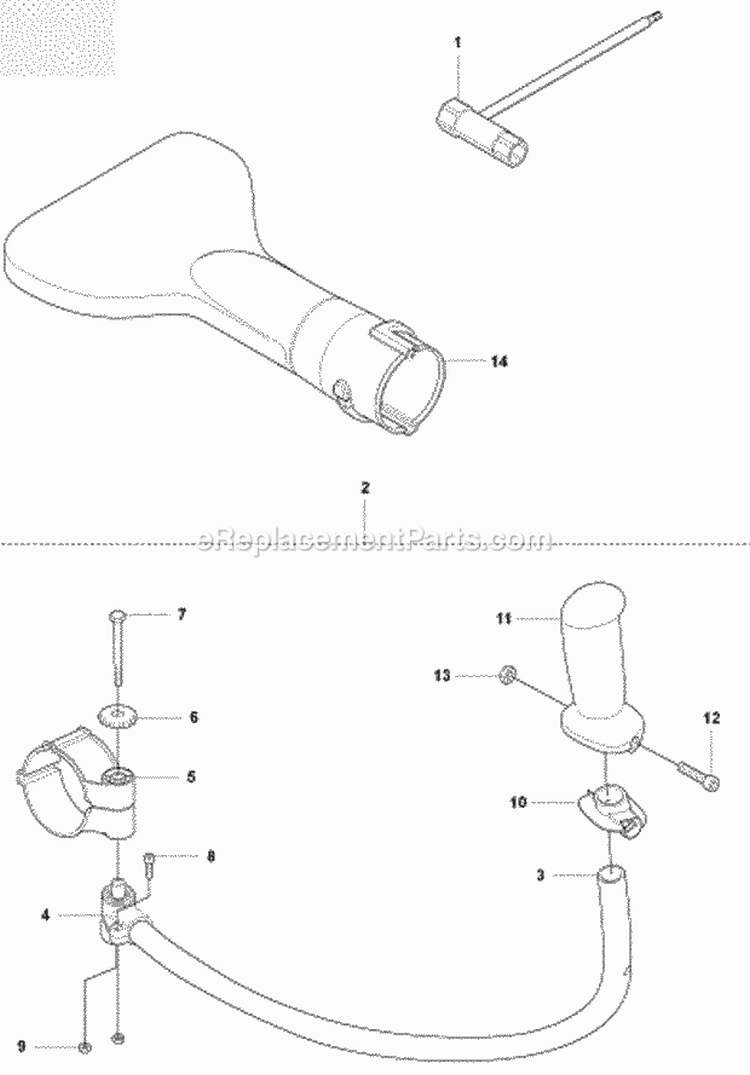 Accessories Diagram and Parts List for 350BF 2009-03 Husqvarna Leaf Blower / Vacuum