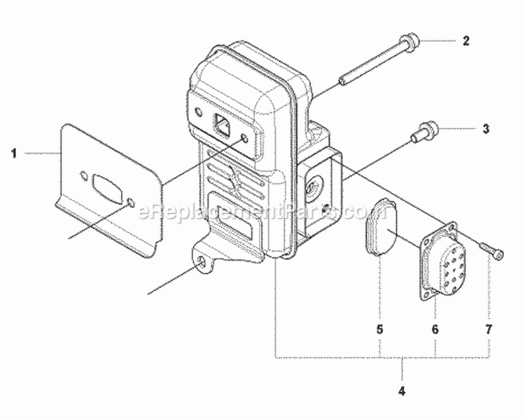 Ignition System Diagram and Parts List for 350BF 2009-03 Husqvarna Leaf Blower / Vacuum