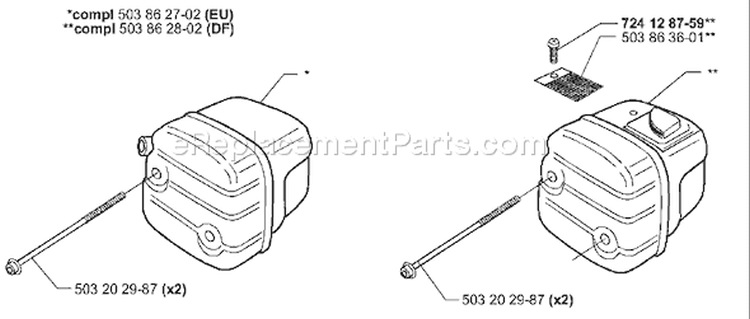 Page I Diagram and Parts List for 350EPA 350 EPA 1999-09 Husqvarna Chainsaw