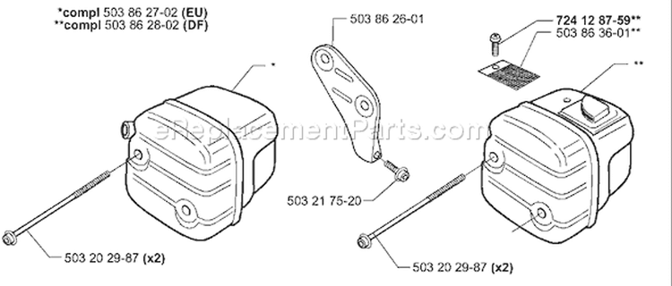 Page I Diagram and Parts List for 351EPA 351 EPA 1999-09 Husqvarna Chainsaw