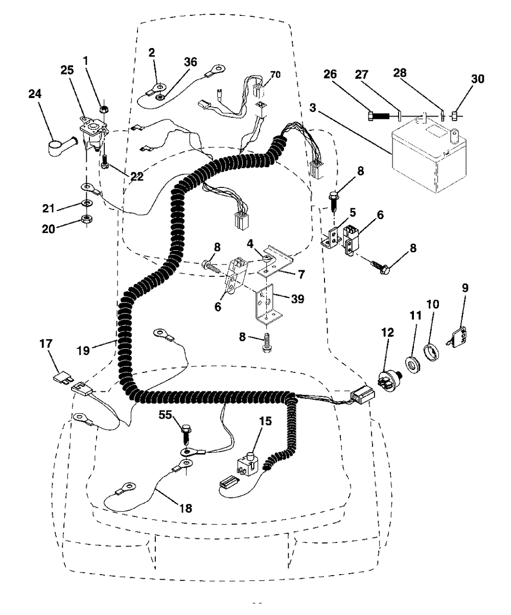 Electrical Diagram and Parts List for LR121 (954140001-A)(1997-12) Husqvarna Lawn Tractor