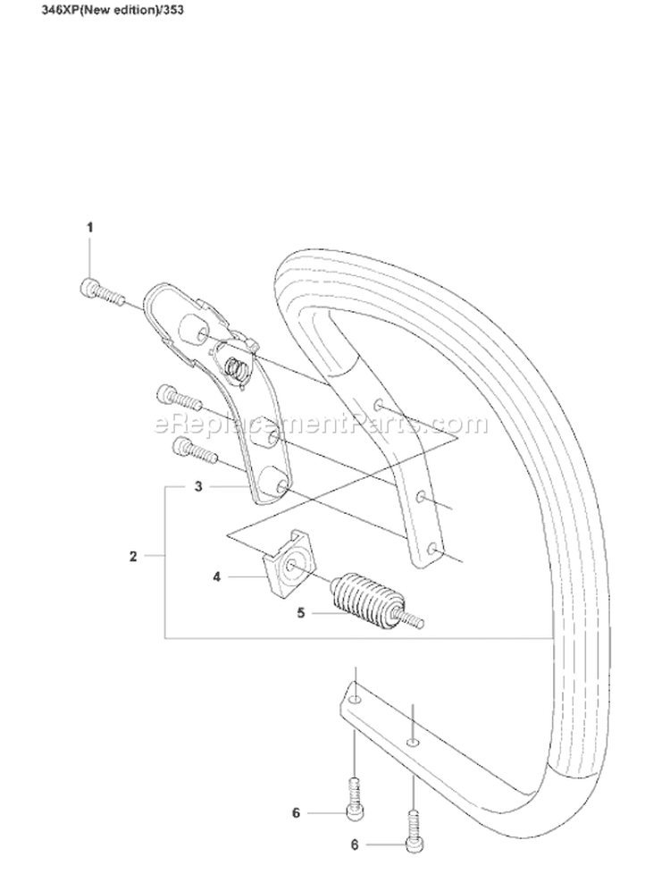 Page I Diagram and Parts List for 353 2007-08 Husqvarna Chainsaw