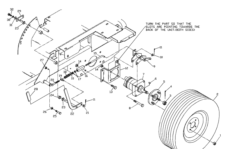 Park Brake Assembly Diagram and Parts List for ZTHKH4820 2000-05 Husqvarna Lawn Mower