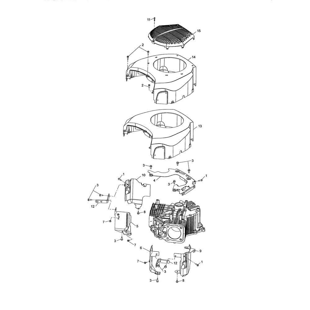 Engine >> Blower Housing Diagram and Parts List for LGT2654-96045004700  Husqvarna Lawn Tractor