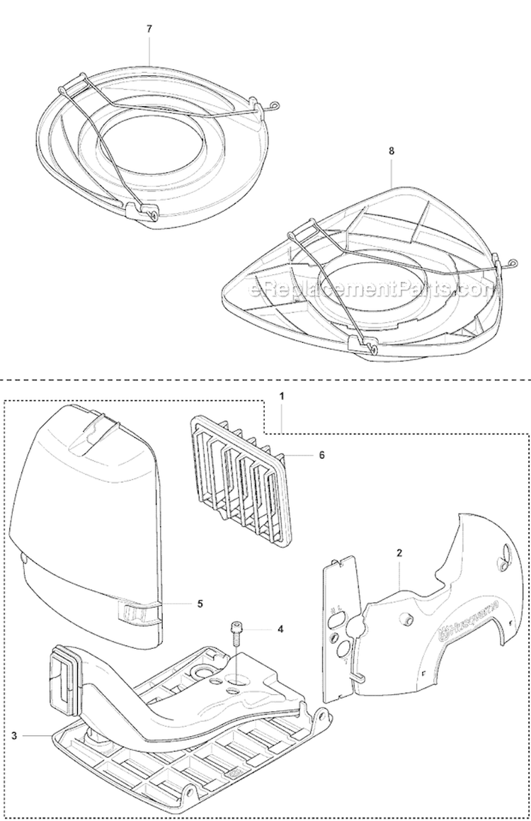 Accessories 3 Diagram and Parts List for 355RX 2007-08 Husqvarna Brush Cutter