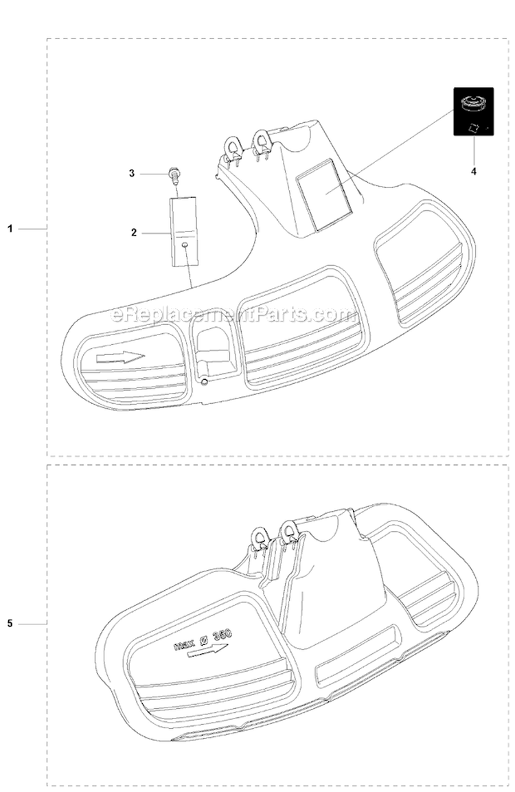 Accessories 4 Diagram and Parts List for 355RX 2011-01 Husqvarna Brush Cutter