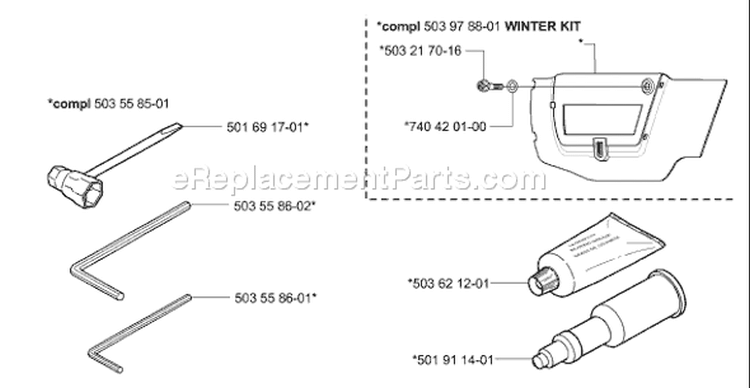 Page N Diagram and Parts List for 357 XP EPA -2006-02 Husqvarna Chainsaw