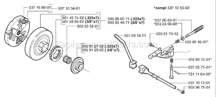Page D Diagram and Parts List for 359EPA 359 EPA 2003-04 Husqvarna Chainsaw