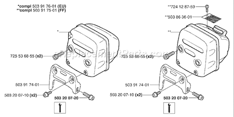 Page I Diagram and Parts List for 359EPA 359 EPA 2003-04 Husqvarna Chainsaw