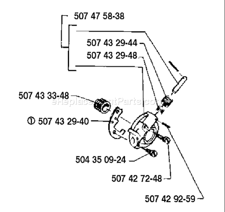 Page I Diagram and Parts List for 35 1990-06 Husqvarna Chainsaw