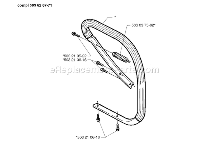Page E Diagram and Parts List for 365 1996-09 Husqvarna Chainsaw