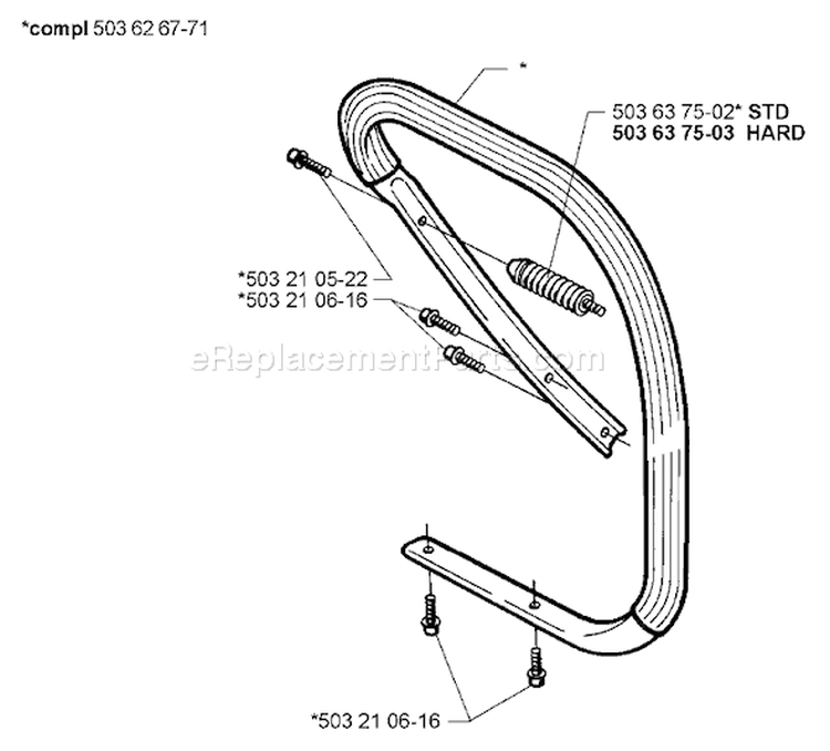 Page E Diagram and Parts List for 365EPA 365 EPA 1999-04 Husqvarna Chainsaw