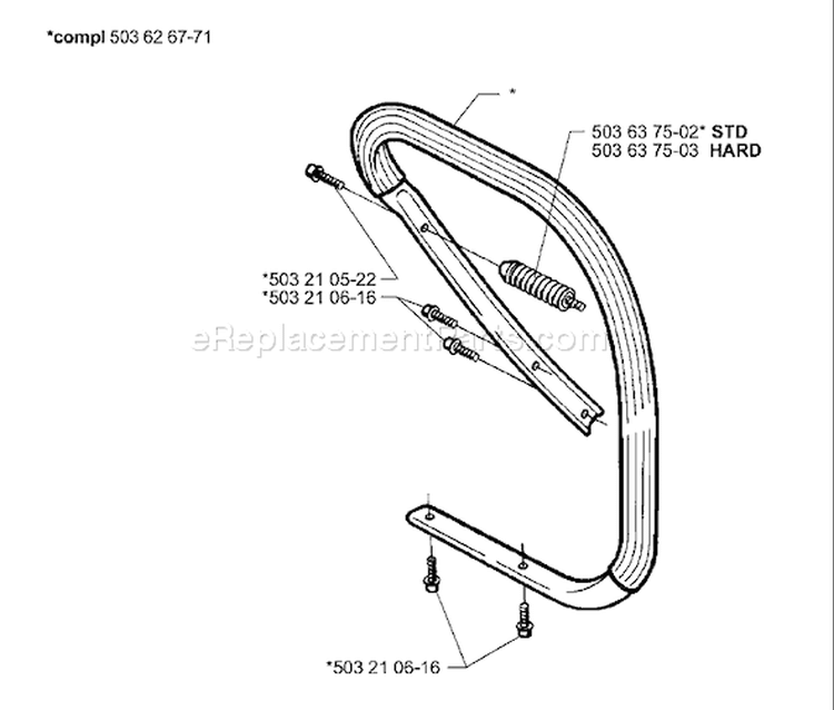 Page F Diagram and Parts List for 365EPA 365 EPA 1999-11 Husqvarna Chainsaw