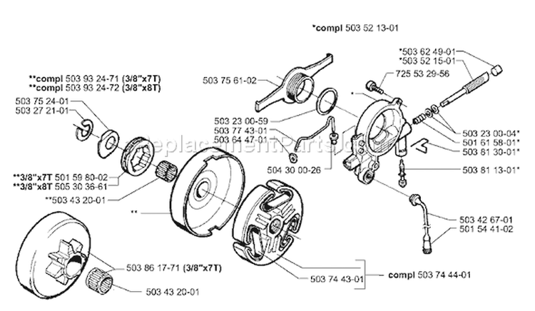 Page I Diagram and Parts List for 365EPA 365 EPA 1999-11 Husqvarna Chainsaw