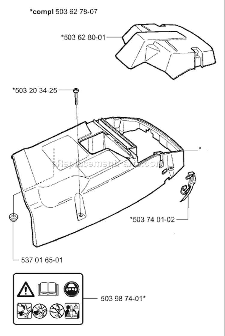 Page N Diagram and Parts List for 365 2003-11 Husqvarna Chainsaw