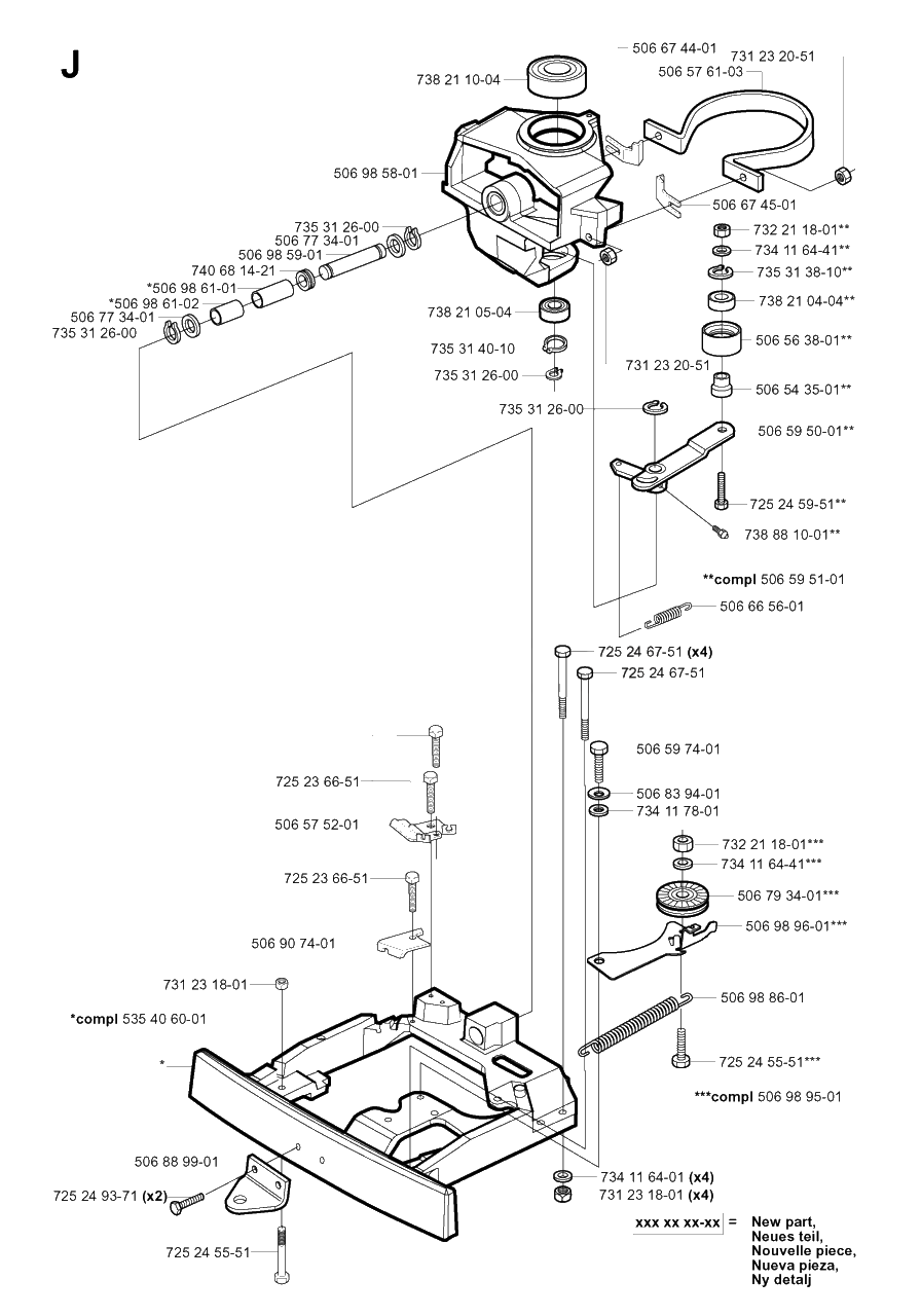 Steering Column Diagram and Parts List for R11 (953519401)(2004-01) Husqvarna Lawn Tractor