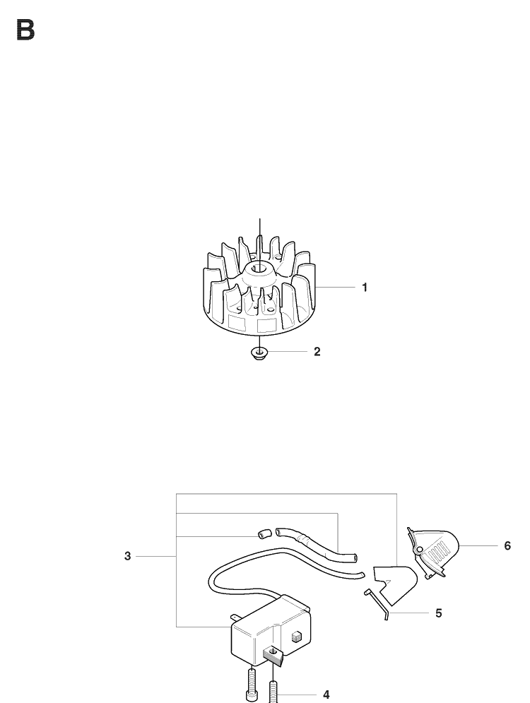 Ignition System Diagram and Parts List for 325HS75 (X-SERIES)(20081800001-Current) Husqvarna Hedge Trimmer