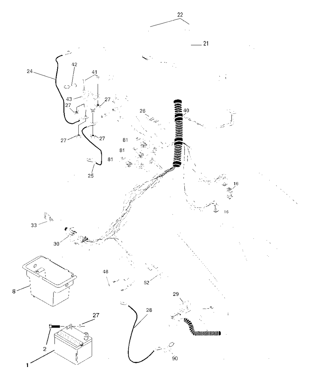 Electrical Diagram and Parts List for YTH1842 (954569790-C)(2003-02) Husqvarna Lawn Tractor