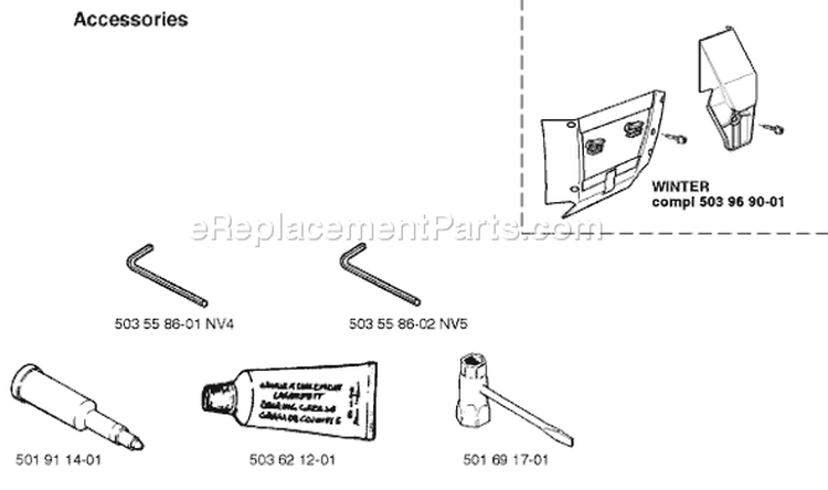 Page O Diagram and Parts List for 371EPA 371 EPA 1997-12 Husqvarna Chainsaw
