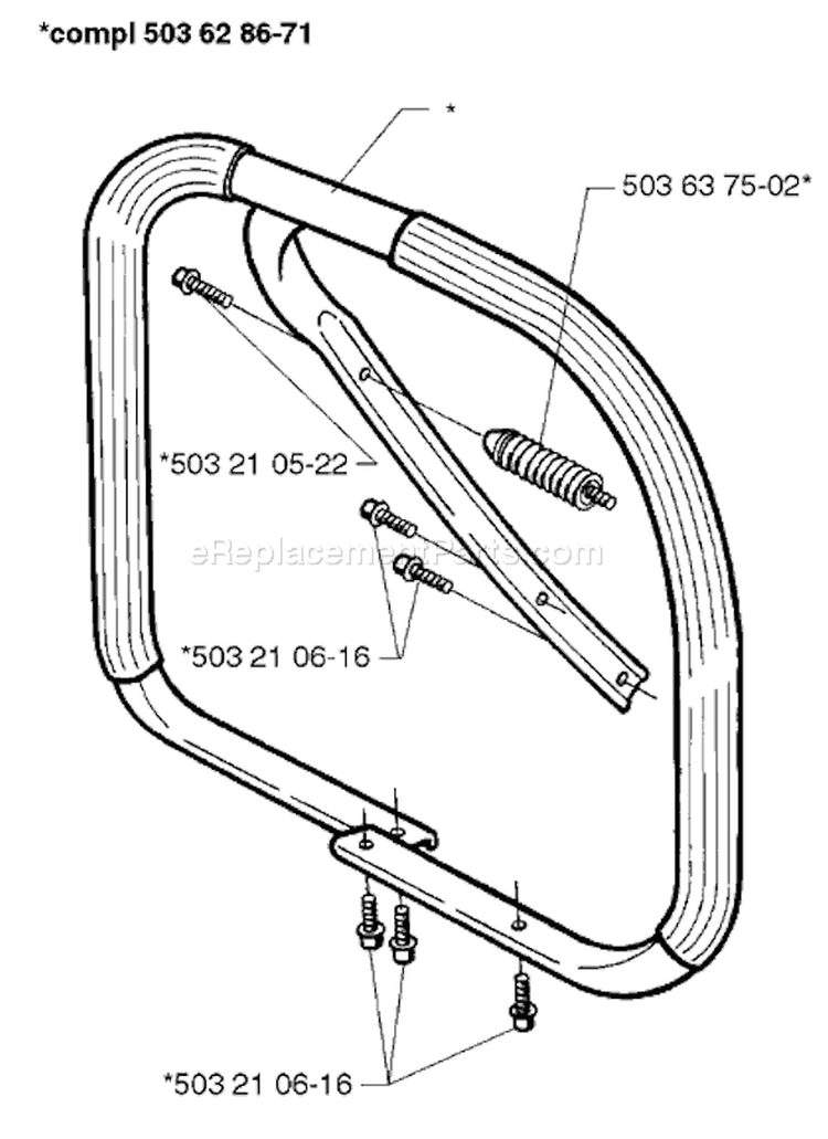 Page G Diagram and Parts List for 371EPA 371 EPA 1997-12 Husqvarna Chainsaw