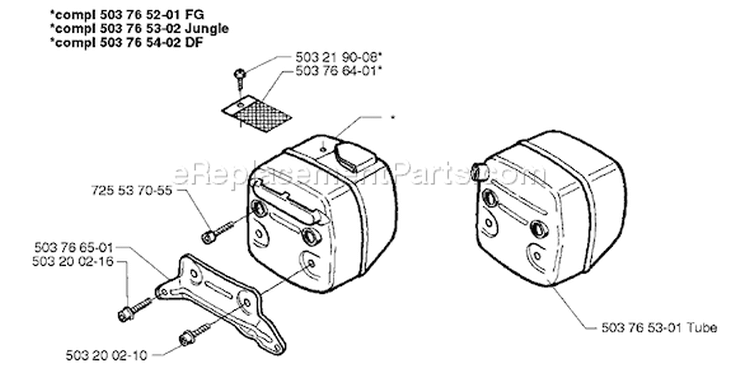 Page I Diagram and Parts List for 371EPA 371 EPA 1997-12 Husqvarna Chainsaw