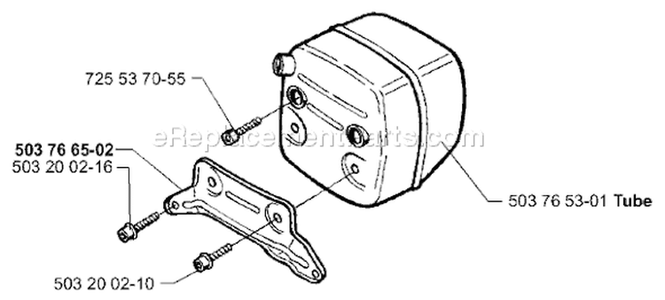 Page K Diagram and Parts List for 371K 371 K 2000-02 Husqvarna Concrete Saw