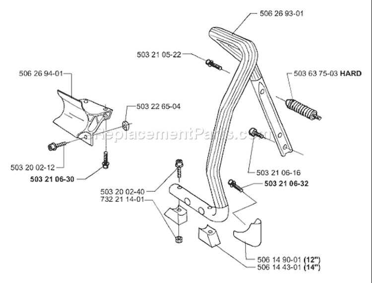Page I Diagram and Parts List for 371K 371 K 2000-02 Husqvarna Concrete Saw