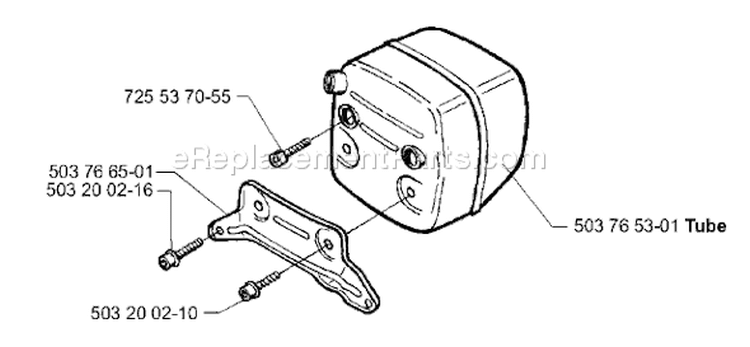 Page K Diagram and Parts List for 371 K EPA 1999-04 Husqvarna Concrete Saw