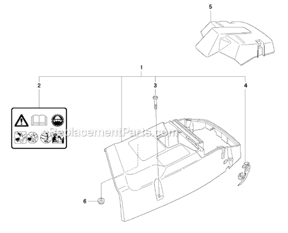 Cylinder_Cover Diagram and Parts List for 372XP  Husqvarna Chainsaw