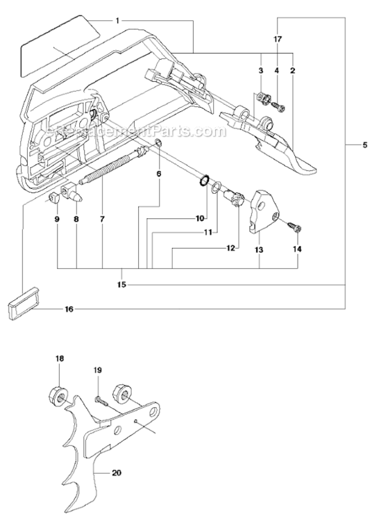 Page G Diagram and Parts List for 372XP  Husqvarna Chainsaw