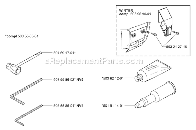 Page N Diagram and Parts List for 372EPA 372 EPA 2001-10 Husqvarna Chainsaw