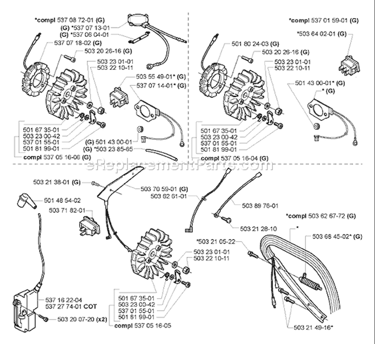 Page I Diagram and Parts List for 372 2005-05 Husqvarna Chainsaw