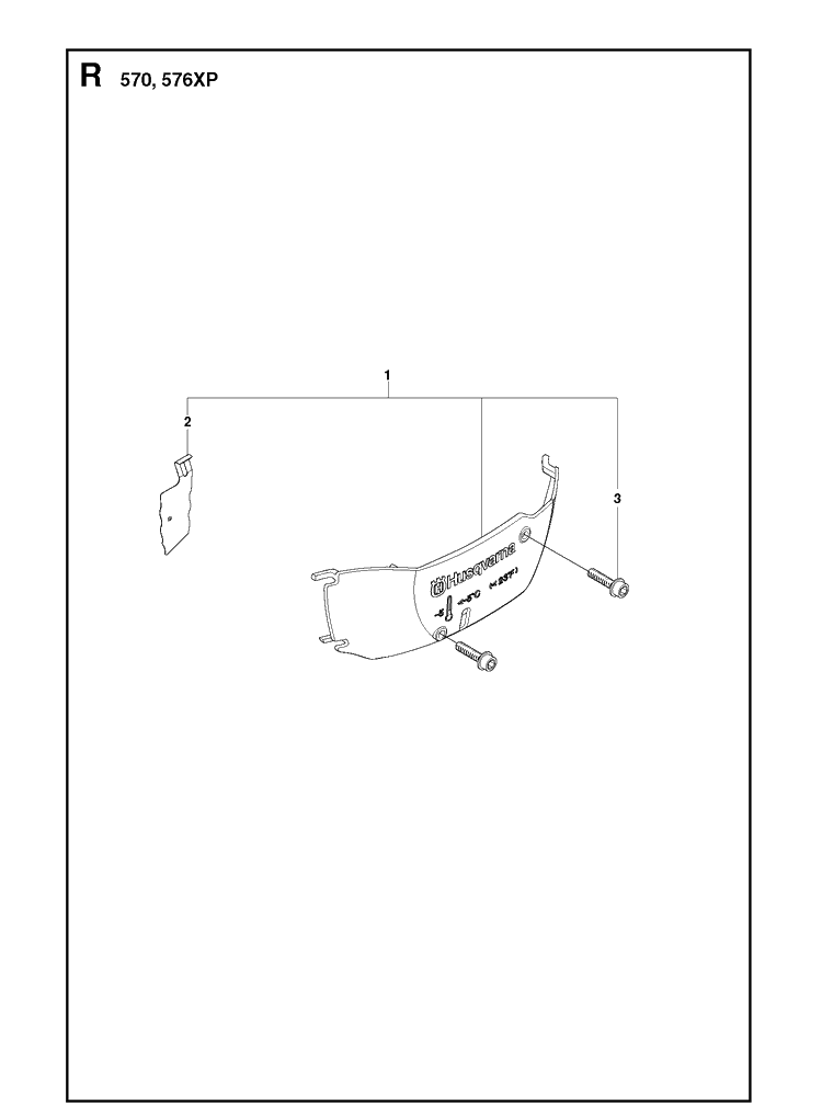 Winter Kit Diagram and Parts List for 576XP 20090100001-Current Husqvarna Chainsaw