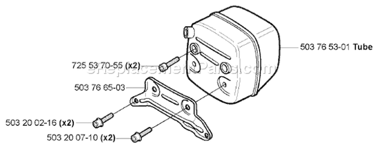 Page L Diagram and Parts List for 371 K EPA 2005-05 Husqvarna Concrete Saw