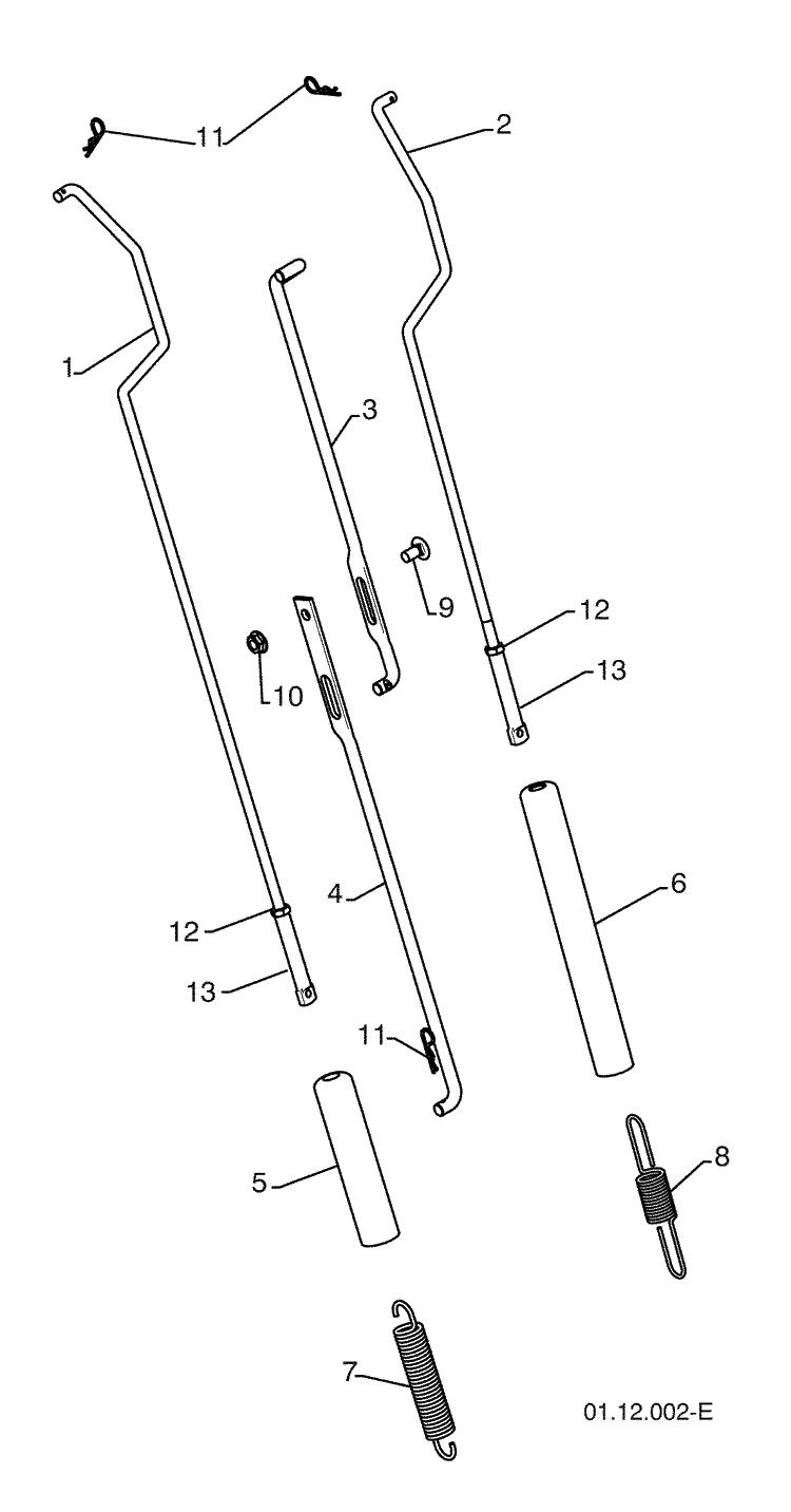 Handles - C Diagram and Parts List for 16530SBXLS (96193004101)(2009-06) Husqvarna Snow Blower
