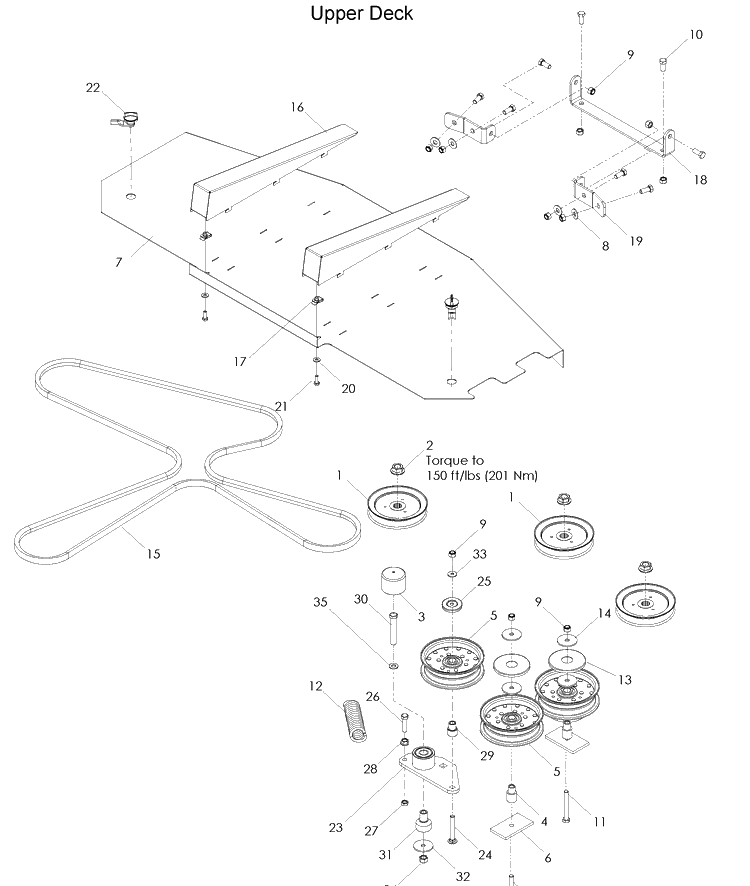 48 Inch Mower Rock 2 Diagram and Parts List for WH4817 (966947002)(2008-09) Husqvarna Lawn Mower