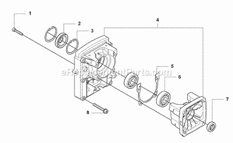 Crankcase Diagram and Parts List for 380BFS 2009-03 Husqvarna Leaf Blower / Vacuum