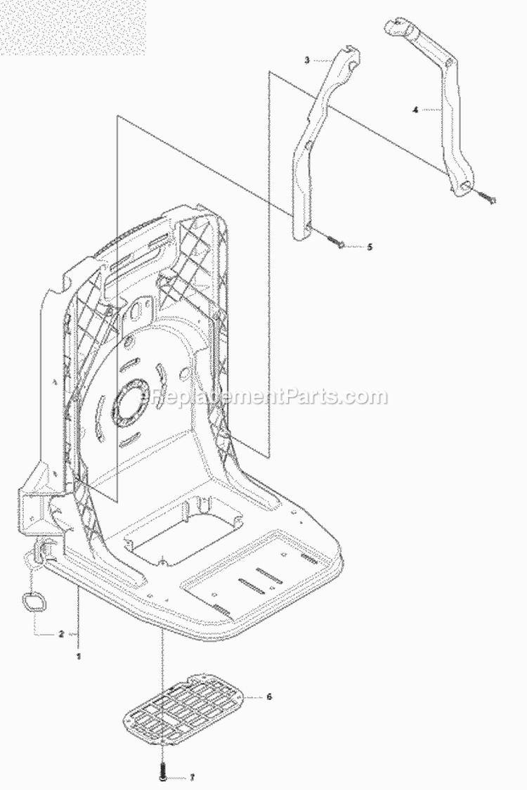 Page J Diagram and Parts List for 380BTS 2009-03 Husqvarna Leaf Blower / Vacuum