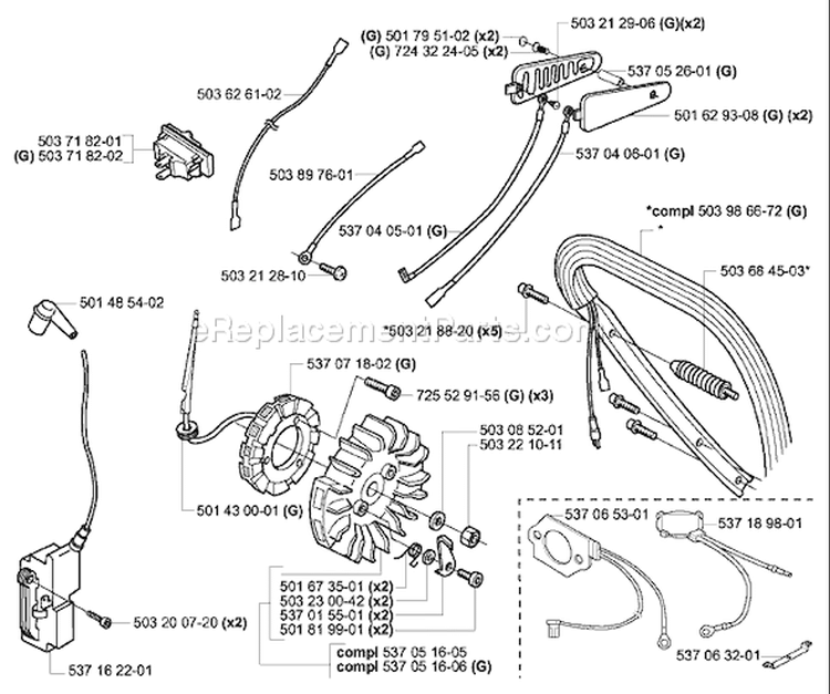 Page I Diagram and Parts List for 385XP 2003-10 Husqvarna Chainsaw