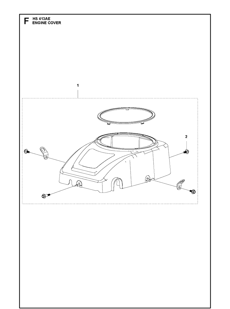 Engine Cover Diagram and Parts List for 529666001 2021-01 Husqvarna Engine