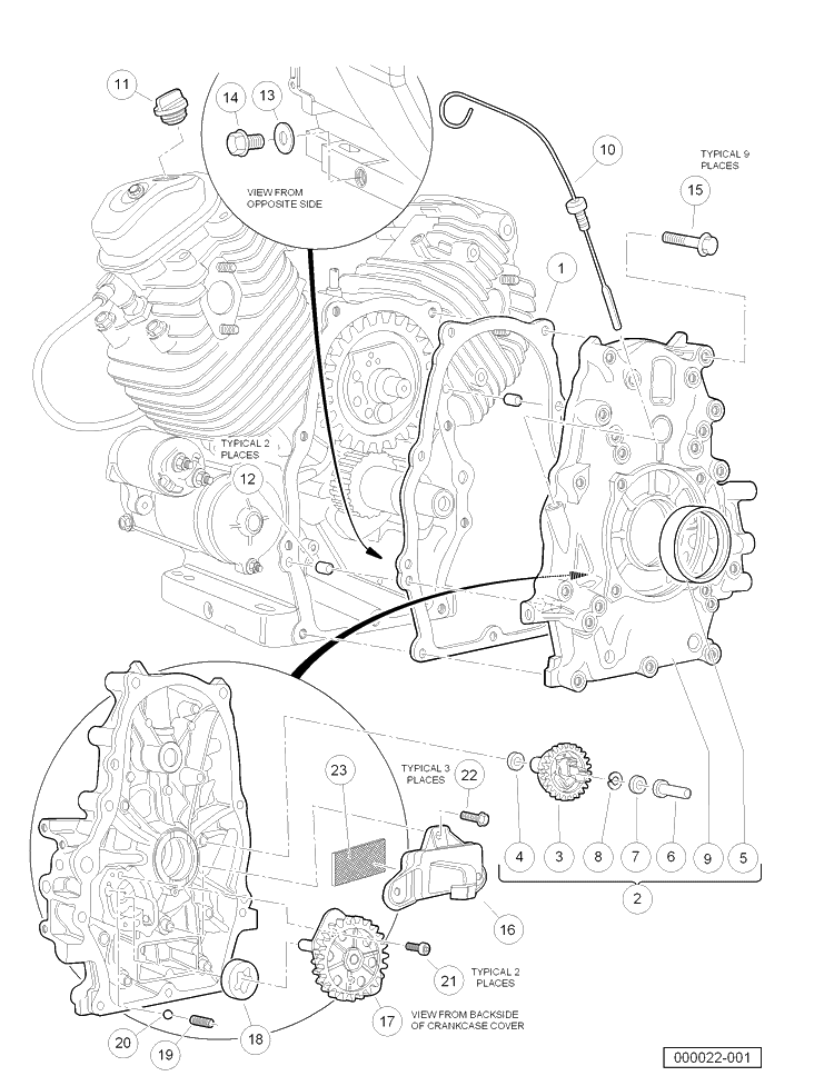 Oil Circulation Diagram and Parts List for HUV4421GXP 2006-11 Husqvarna Lawn Tractor