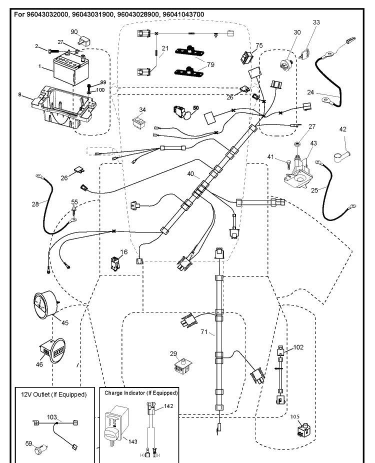 Electrical Diagram and Parts List for TS348XD  Husqvarna Lawn Tractor