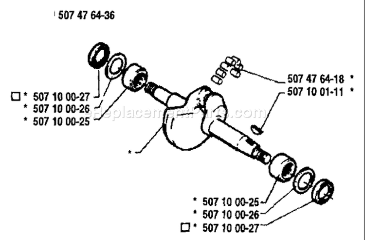 Page E Diagram and Parts List for 38 1989-05 Husqvarna Chainsaw