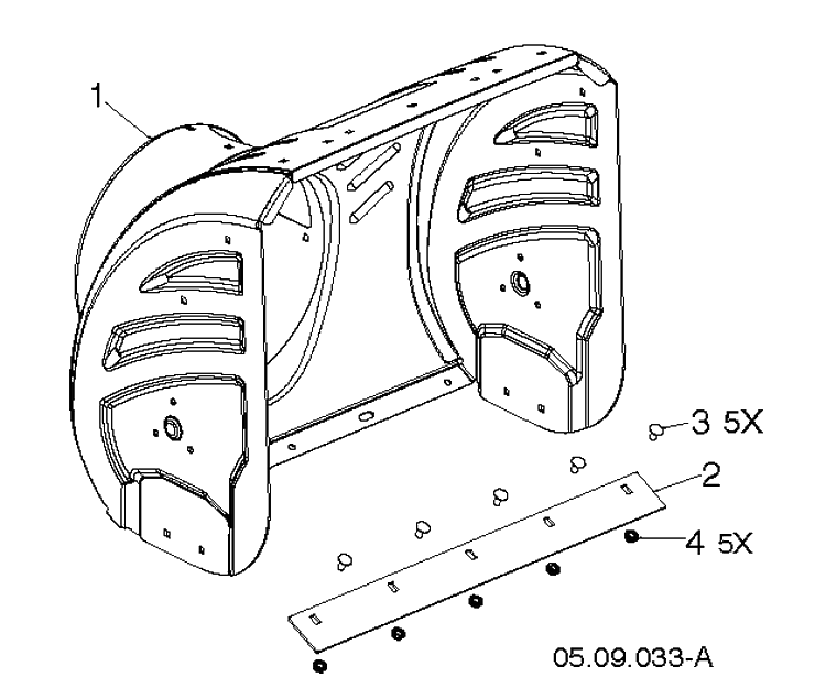 Auger Housing And Impeller 11 Diagram and Parts List for ST424  Husqvarna Snow Blower
