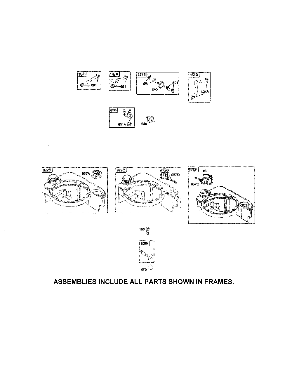 Fuel tank Diagram and Parts List for 96173000501  Husqvarna Trimmer
